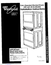 Whirlpool 3402328 Installation Instructions Manual