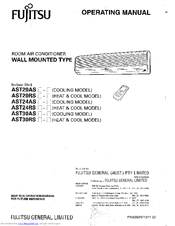Fujitsu AST24AS Operating Instructions Manual