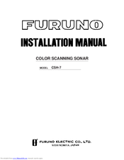 Furuno CSH-7 Installation Manual