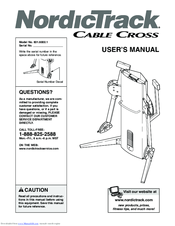 NordicTrack Cable Cross 831.6002.1 User Manual