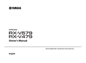 Yamaha RX-V579 Owner's Manual