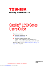 Toshiba Satellite L550 series User Manual