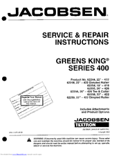 Jacobsen Greens King 62258 Service & Repair Manual