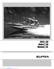 Supra SA Owner's Manual