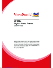 ViewSonic VFD874 User Manual