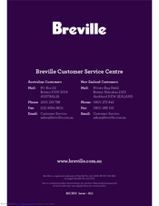 Breville Quick Time BIC300 Instruction Booklet