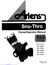 Ariens 932303-ST724 Owner's/Operator's Manual