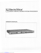 Electro-Voice Dx34A Owner's Manual