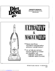Dirt Devil ultramvp Owner's Manual