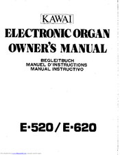 Kawai E-520 Owner's Manual