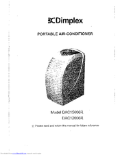 Dimplex DAC12006R Instructions Manual