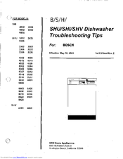 Bosch SHU3302 Troubleshooting Tips