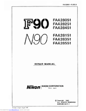 Nikon FAA28051 Repair Manual