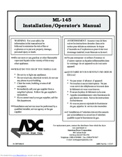 ADC ML-145 Installation And Operator's Manual