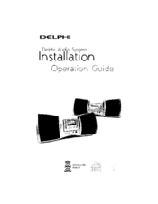 Delphi SA10201 - Boom Box Audio System Operation Manual
