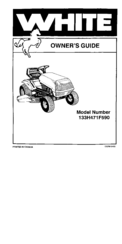 White 133H471F590 Owner's Manual