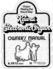 Kawai 500 Owner's Manual