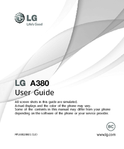 LG AT&T A380 User Manual