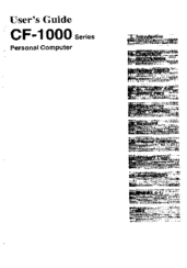 Panasonic CF-1000 User Manual