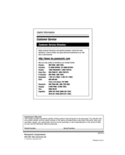 Panasonic Viera TC-P50S20H Operating Instructions Manual