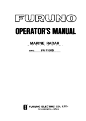 Furuno FR-7100D Operator's Manual