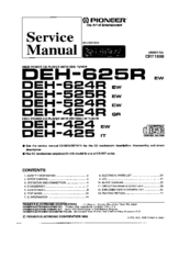 Pioneer DEH-424 Service Manual