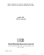 Universal Audio 532 Manual