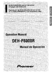 Pioneer DEH-P8000R Operation Manual