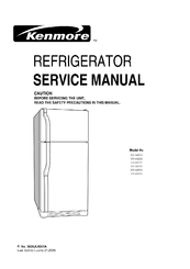 Kenmore 501-66212 Service Manual