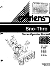 Ariens 102 - ST1032 Owner's Manual