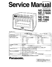 Panasonic NE-2680R Service Manual