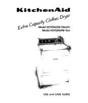 KitchenAid KEYE860W Use And Care Manual