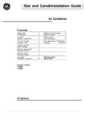 GE APM05 Use And Care & Installation Manual