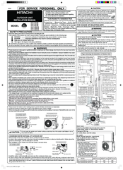 Hitachi RAC-35FXB Installation Manual