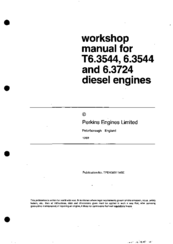 Perkins 6.3544 Series Workshop Manual