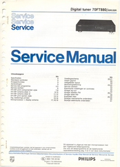 Philips 70FT880 Service Manual
