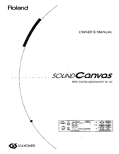Roland SoundCanvas SC-55 Owner's Manual