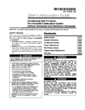 American Standard UD1-H User's Information Manual