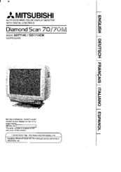Mitsubishi Diamond Scan 70 SD7714C User Manual