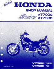 Honda 1984 Shadow VT700C Shop Manual