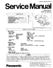 Panasonic EY3503 Service Manual
