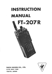 Yaesu FT-207R Instruction Manual