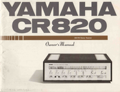 Yamaha CR-820 Owner's Manual