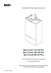 Baxi Combi 133 HE Plus Installation & Servicing Instructions Manual