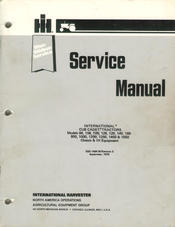 Cub Cadet 109 Service Manual