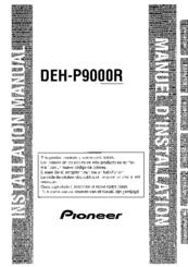 Pioneer DEH-P9000R Installation Manual