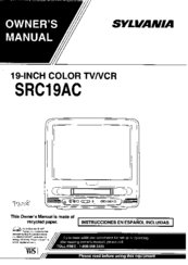 Sylvania SRC19AC Owner's Manual
