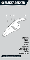 Black & Decker Dustbuster V4890 Original Instructions Manual