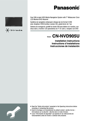 Panasonic CN-NVD905U Installation Instructions Manual