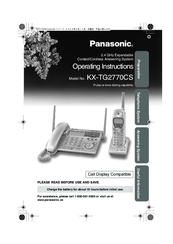 Panasonic KX-TG2770CS Operating Instructions Manual